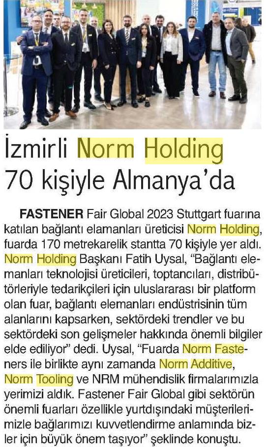 İzmirli Norm Holding 70 kişiyle Almanya’da